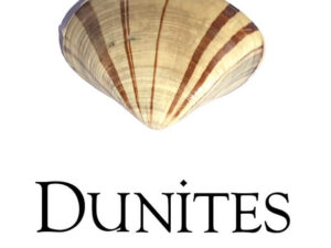 Dunites Moy Mell 2020; White label with black text below a picture of a clam shell
