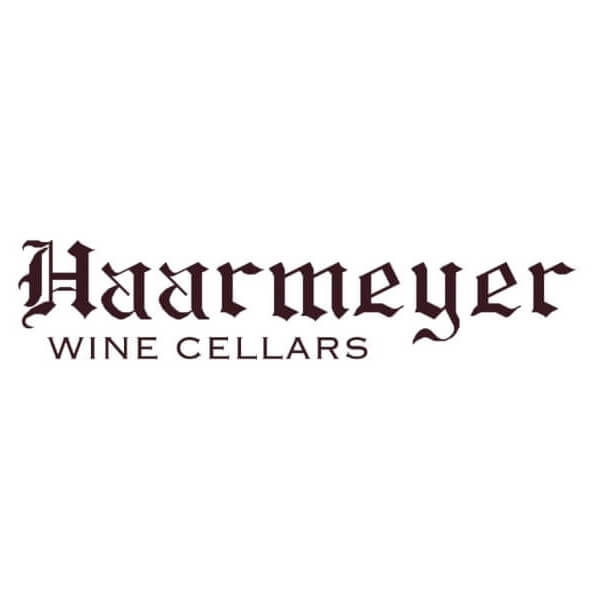 Haarmeyer wine cellars label - old style black writing