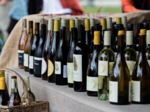 Celebration Box;A picture showing many bottles of wine on a sales stand
