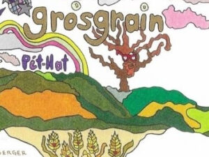 grosgrain pet nat label colourful sketch of vineyard