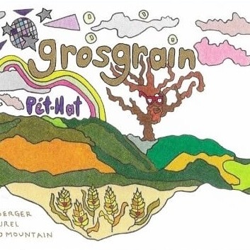 grosgrain pet nat label colourful sketch of vineyard