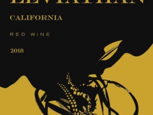 leviathan wine label black and orange