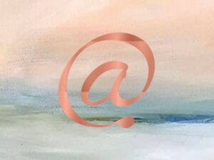 Adroit Chenin 2019 an @ symbol over a watercolour sunset